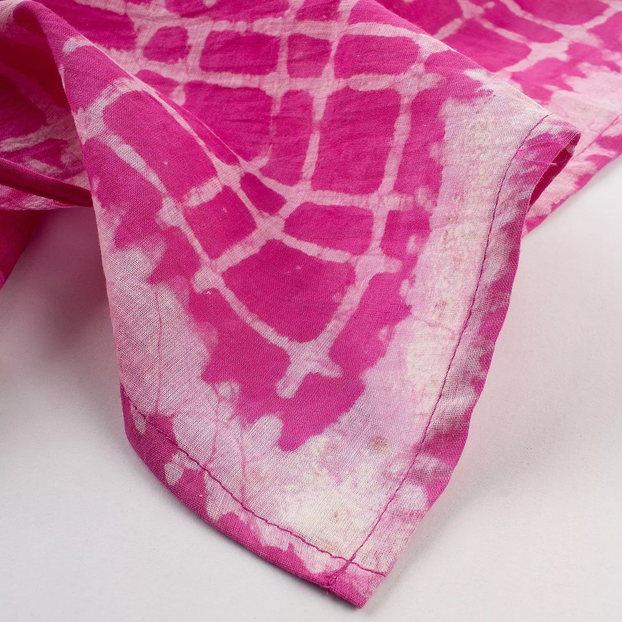 Trendy Hand Block Print Cotton Check Bandana for Men & Women 600